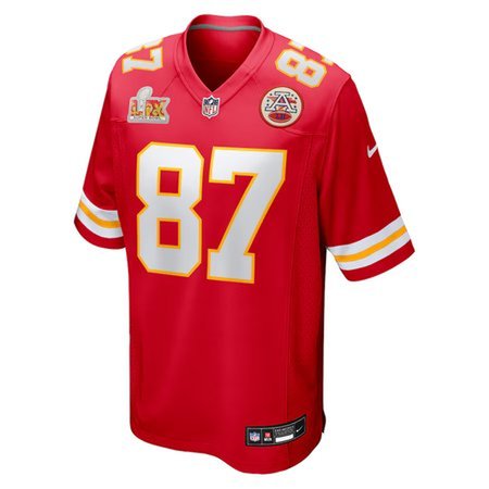 6210c2517207e8d6bdc2f9740edd73f0.jpeg Men's Kansas City Chiefs #87 Travis Kelce Red Super Bowl LIX Game Jersey