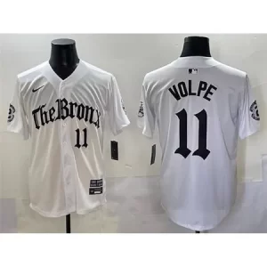 6389a0298d1b14704437dffb4a4d700c.webp Youth New York Yankees #11 Anthony Volpe White "Gothic Legacy Edition" Vapor Premier Limited Stitched Baseball Jersey J4KZ