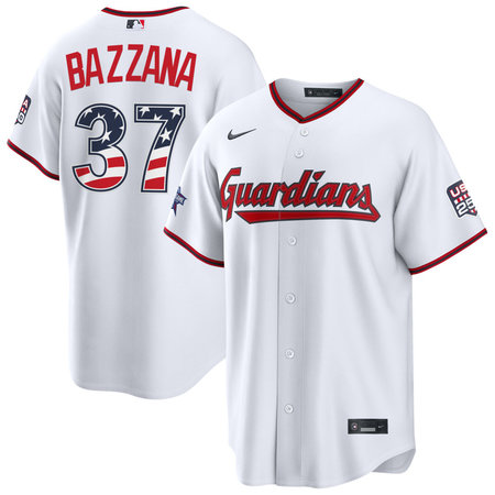 Youth Cleveland Guardians #37 Travis Bazzana Nike White 2026 All-Star Edition Stars & Stripes Stadium Jersey