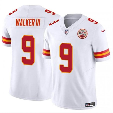 6488a5e4e92e26205790d9f1d8f9885b.jpeg Men's Kansas City Chiefs #9 Kenneth Walker III White Vapor F.U.S.E Limited Jersey