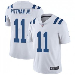 674834c6874b927fc9a90126c74affc8.jpeg Men's Indianapolis Colts #11 Michael Pittman Jr. White Vapor Untouchable Limited Stitched Jersey