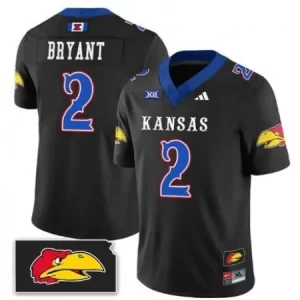 Men's Kansas Jayhawks #2 Jacobee Bryant Black 2023 F.U.S.E. Stitched Jersey