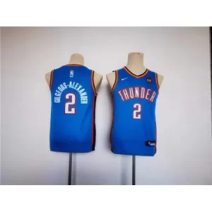 68736ee899ace422ada1c49556cd905b.webp Youth Thunder #2 Shai Gilgeous-Alexander Blue Stitched Basketball Jersey