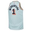 Youth San Antonio Spurs #1 Victor Wembanyama Light Blue 2024/25 Swingman City Edition Player Jersey