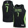 Youth Boston Celtics #7 Jaylen Brown Black 2024/25 Swingman City Edition Player Jersey