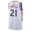 6a5d377121df02e7148be948bc5e2d00.jpeg Unisex Philadelphia 76ers Joel Embiid White 2024/25 Swingman Player Jersey - City Edition