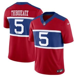Men's New York Giants #5 Kayvon Thibodeaux Century Red Alternate Vapor F.U.S.E. Limited Jersey