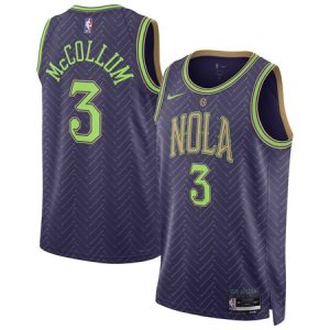 6be8e86702836da2255c96d0e84337c0.jpeg Unisex New Orleans Pelicans #3 CJ McCollum Purple 2024/25 Swingman City Edition Player Jersey