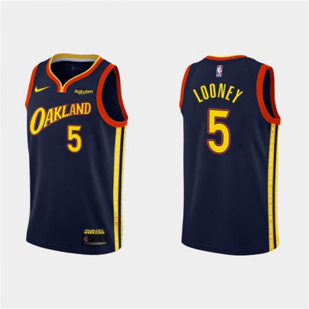 6c27e155be614234d135b9ed25ea8c76.jpeg Men's Golden State Warriors #5 Kevon Looney 2020-21 Navy City Edition Stitched NBA Jersey