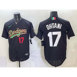 Youth Los Angeles Dodgers #17 Shohei Ohtani Black Mexico Jersey GOOO