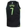 Youth Boston Celtics #7 Jaylen Brown Black 2024/25 Swingman City Edition Player Jersey