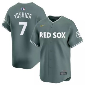 Men's Boston Red Sox #7 Masataka Yoshida Green 2025 City Connect Limited Player Jersey 8HY7