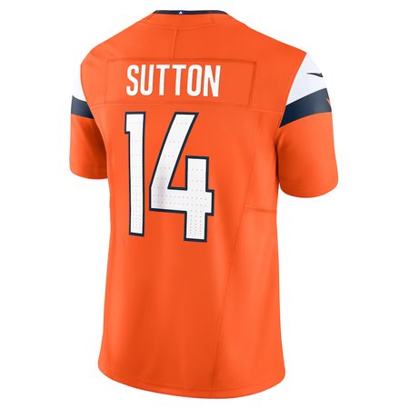 Men's Denver Broncos #14 Courtland Sutton Orange Mile High Collection Vapor F.U.S.E. Limited Jersey