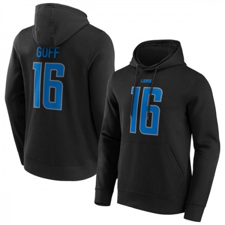 74622826f88a9b04193c7e55fed8d3a9.jpeg Men's Detroit Lions #16 Jared Goff Black Hoodie