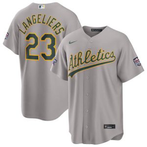 Youth Oakland Athletics #23 Shea Langeliers Nike Gray 2026 All-Star Game Replica Jersey