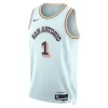 Unisex San Antonio Spurs #1 Victor Wembanyama Light Blue 2024/25 Swingman City Edition Player Jersey