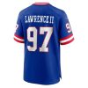 Men's New York Giants #97 Dexter Lawrence II Royal Classic Game Player Jersey