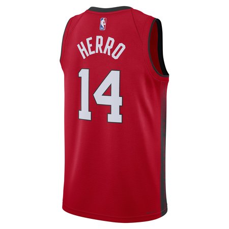79dc9fa6088498f7fed56e584acaba6e.jpeg Unisex Miami Heat Tyler Herro Red 2024/25 Swingman Player Jersey - City Edition