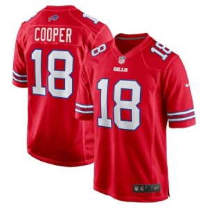 Men's Buffalo Bills #18 Amari Cooper Red Alternate Game Jersey