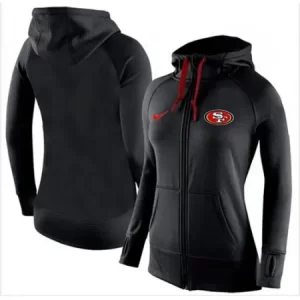 Women's  San Francisco 49ers Full-Zip Performance Hoodie Black