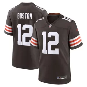 Men's Cleveland Browns #12 Denzel Boston Brown 2026 NFL Draft Game Jersey