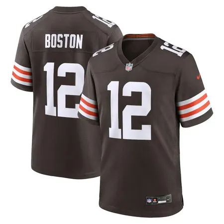 7b8a7163f8d16321427247404368f889.webp Men's Cleveland Browns #12 Denzel Boston Brown 2026 NFL Draft Game Jersey