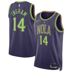 Unisex New Orleans Pelicans #14 Brandon Ingram Purple 2024/25 Swingman City Edition Player Jersey