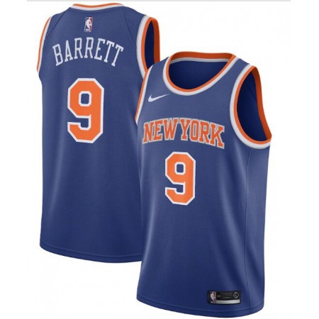7c90d38d0ad49a4a892b9d0be7e0a849.jpeg New Yok Knicks #9 R.J. Barrett Blue Icon Edition Stitched Swingman Jersey