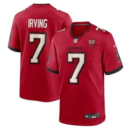 Men's Tampa Bay Buccaneers #7 Bucky Irving Red 50th Anniversary Game Jersey