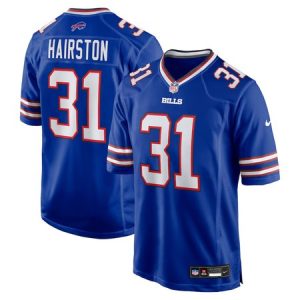 Men's Buffalo Bills #31 Maxwell Hairston Royal 2025 NFL Draft First Round Pick Game Jersey
