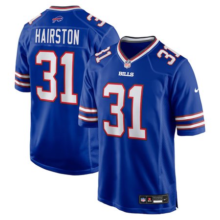 Men's Buffalo Bills #31 Maxwell Hairston Royal 2025 NFL Draft First Round Pick Game Jersey