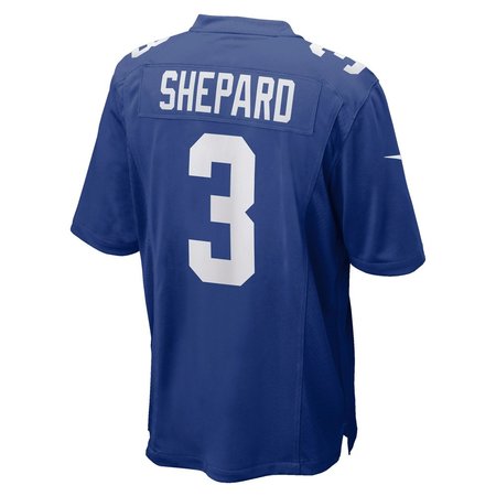 Men's New York Giants #3 Sterling Shepard Royal Game Player Jersey