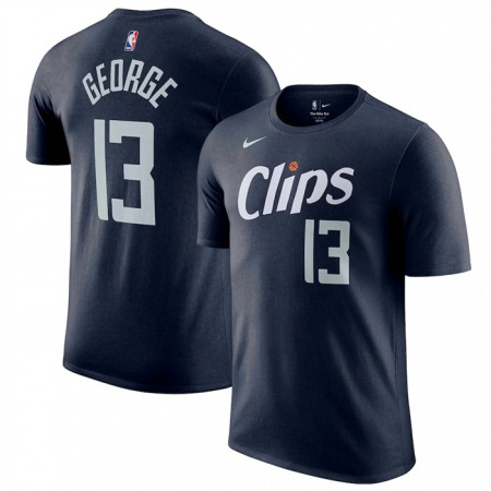 8319b2be61e0d67831ebd4bc15735b88.jpeg Men's Los Angeles Clippers #13 Paul George Navy 2023/24 City Edition Name & Number T-Shirt