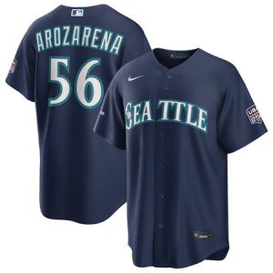Youth Seattle Mariners #56 Randy Arozarena Nike Navy 2026 All-Star Game Replica Jersey