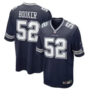 Men's Dallas Cowboys #52 Tyler Booker Navy 2025 NFL Draft First Round Pick Game Jersey