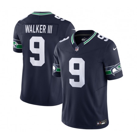 8530c1f8a955d1c68cf944a1d6cafaef.jpeg Men's Seattle Seahawks #9 Kenneth Walker III 2023 F.U.S.E. Navy Limited Stitched Football Jersey