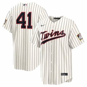 Youth Minnesota Twins #41 Joe Ryan Nike Cream 2026 Field of Dreams Stadium Jersey