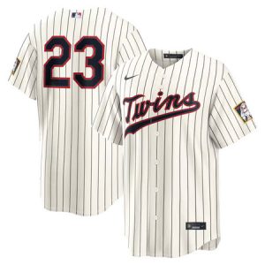 Men's Minnesota Twins #23 Royce Lewis Nike Cream 2026 Field of Dreams Stadium Jersey