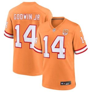 Men's Tampa Bay Buccaneers #14 Chris Godwin Jr. Creamsicle 50th Season Game Jersey