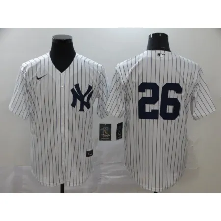 Men's New York Yankees #26 DJ LeMahieu White Cool Base Stitched MLB Jersey ZTXR