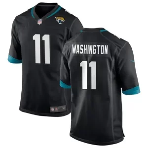 Men's Jacksonville Jaguars #11 Parker Washington Black Team Game Jersey