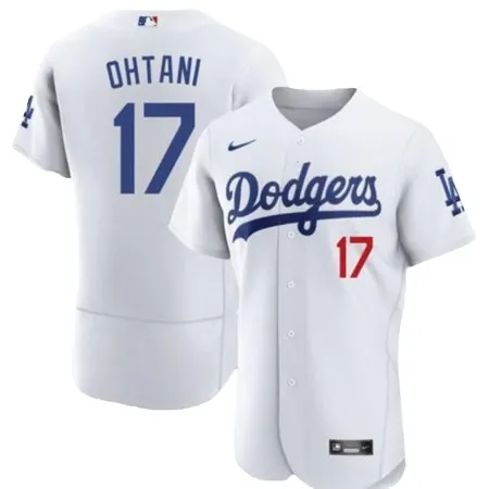 8c00697116c9b2978f79853be107085b.webp Men's Los Angeles Dodgers #17 Shohei Ohtani White Flex Base Stitched Baseball Jersey