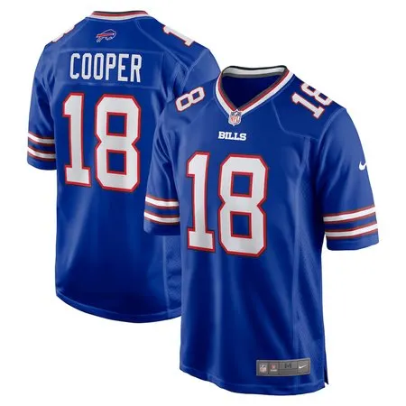 Men's Buffalo Bills #18 Amari Cooper Royal Game Jersey