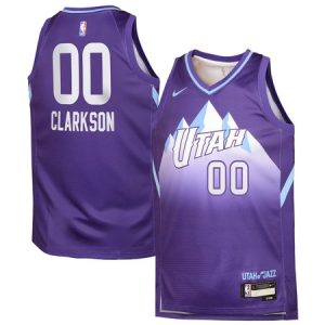 8cc0e9aa1751ba0ef3beccbd8e635d9f.jpeg Youth Utah Jazz #00 Jordan Clarkson Purple 2024/25 Swingman City Edition Player Jersey
