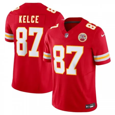 8db7ef081552bb12e4e5d40f84e9ae50.webp Men's Kansas City Chiefs #87 Travis Kelce Red 2023 F.U.S.E. Vapor Untouchable Limited Stitched Jersey