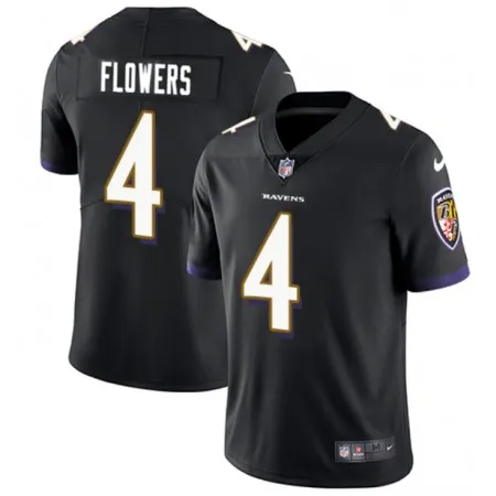 8e24b50fd54b0b1b1d846289a5221073.webp Men's Baltimore Ravens #4 Zay Flowers Black Vapor Untouchable Football Jersey
