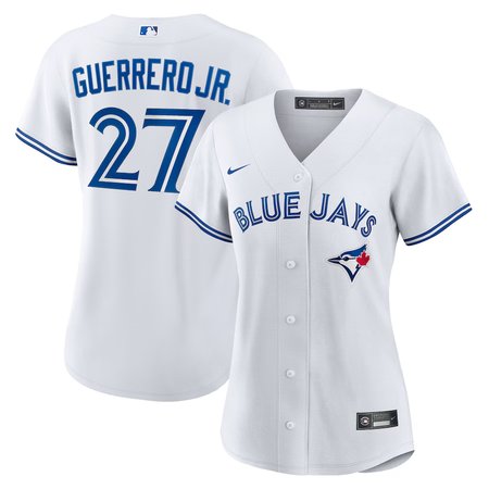 Women's Toronto Blue Jays #27 Vladimir Guerrero Jr.  White Home Replica Player Jersey