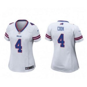 8f1bb748792f2a02cee3324545546449.jpeg Women's Buffalo Bills #4 James Cook White Stitched Football Jersey(Run Small)