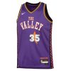 Youth Phoenix Suns #35 Kevin Durant Purple 2024/25 Swingman City Edition Player Jersey