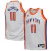 Youth New York Knicks #11 Jalen Brunson White 2024/25 Swingman City Edition Player Jersey